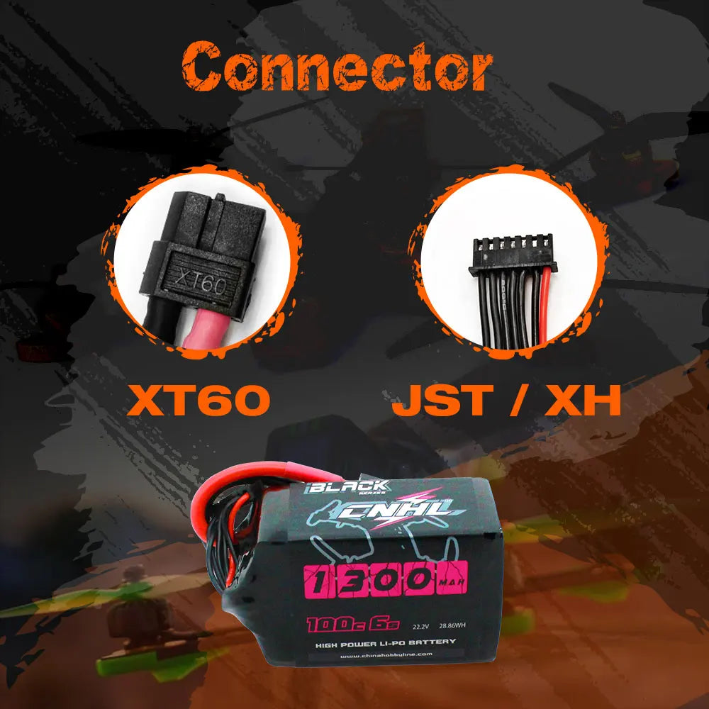2 uds CNHL 6S 22,2 V batería Lipo 1300mah 1500mah 130C 150C 2 uds CNHL 6S 22,2 V batería Lipo 1300mah 1500mah 130C 150C